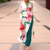  Open Kimono Kaftan Islamic Clothing Borka Wholesale Modest Dubai Fashion Fabric Muslim Dress Embroidery Abaya