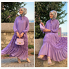  Kaftan Islamic Clothing Borka Dubai Open Embroidery Wholesale Fabric Muslim Dress Fashion Modest Kimono Abaya