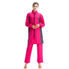 Modest Middle East Swimsuit Three-piece Suit Women's Loose Large Size Zipper with Hood Thin Sportswear