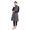 Three-piece swimsuit printed conservative swimsuit plus size beach suit Muslim swimsuit