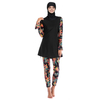 Women's Printed Modest Islamic Full Cover Swimsuits Beach Swimsuits Burkini