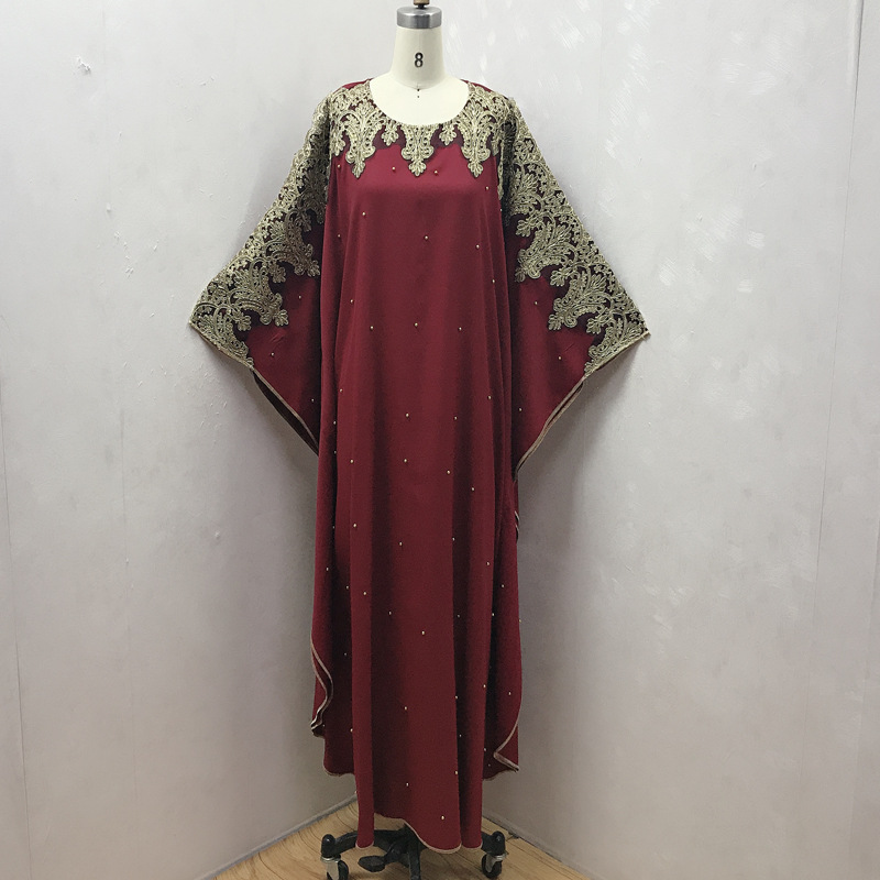  Modest Caftan Kaftan 2022 Turkish Arab Thobe Muslim Islamic Clothing Jalabiya Morocco Kimono Burka Abaya Dubai Bat Sleeve Prayer Women Maxi Dress Open Abaya