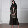 Foreign trade hot style lace cuff stitching long-sleeved loose large size lace cardigan robe