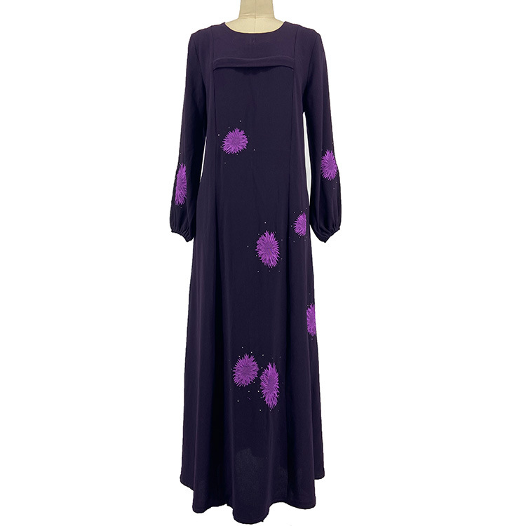  Muslim Thobe Caftan Jalabiya Dubai Kaftan Turkish 2022 Dubai Jilbab Islamic Clothing Burka Prayer Women Maxi Dress Abaya