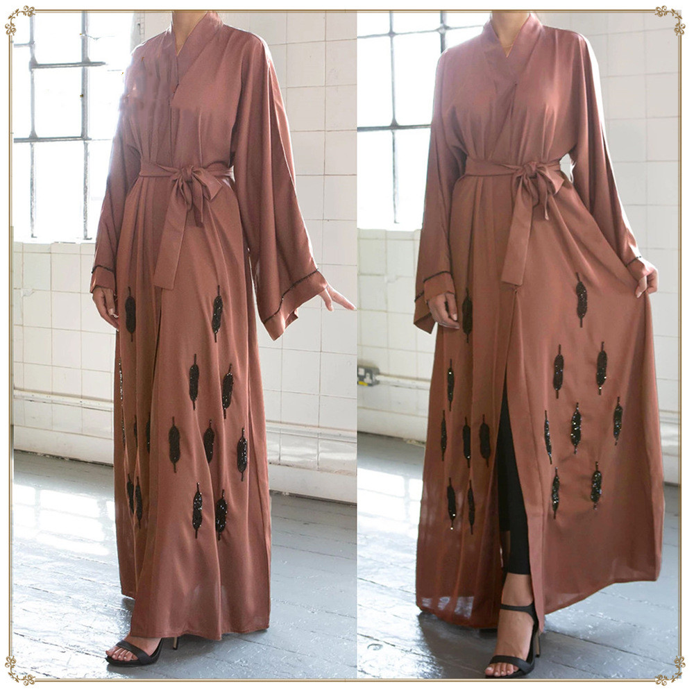 France 2022 Factory Online Designs Islamic Maxi Dresses for Sale Modest Muslim Abaya