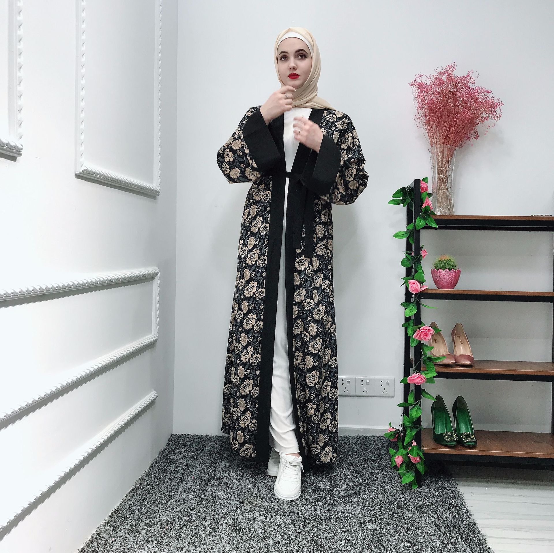Online Malaysian Suppliers Modest Islamic Dubai Maxi Dresses for Sale Muslim Abaya