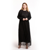 New European And American Polka Dot Plus Size Women's Mesh Slim Dress