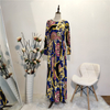 New Fashion Plus Size Dress European And American Slim Long Sleeve Big Swing Beach Dress