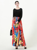 Hot Selling Fashion Women's Long-sleeved Bottoming Plus Size Waist Double Pocket Dress Fashion Abaya
