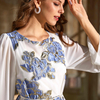 Turkey Blue Modest Fashion Best Selling Islamic Muslim Robe Maxi Dresses Loose Abaya