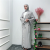 2022 Modest Fashion Islamic Dubai Designs Maxi Dresses Muslim Open Abaya