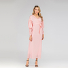 Islamic Long-sleeved Embroidery Front Turkey Ruffled Fashionable Muslim Dress Dubai Hot Sale Dress