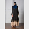 Fringed Lace Stitching Fashion Fashion Long Skirt Islamic Women's Zipper Cardigan Robe Dubai Hot Style