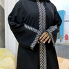 Muslim Turkish Dress Side Slit Hooded Long Dress, Worship Fashion Robe