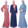 Muslim Robe Lantern Sleeve INS Polka Dot Casual Women' Dress