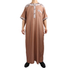 2022 Wholesale New Arabic Men's Robe Stand Collar Muslim Islamic Thobe