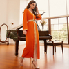 Long Sleeve Islamic Dubai Maxi Dresses Muslim Modest Clothing Hooded Robe Asia Women's Abaya