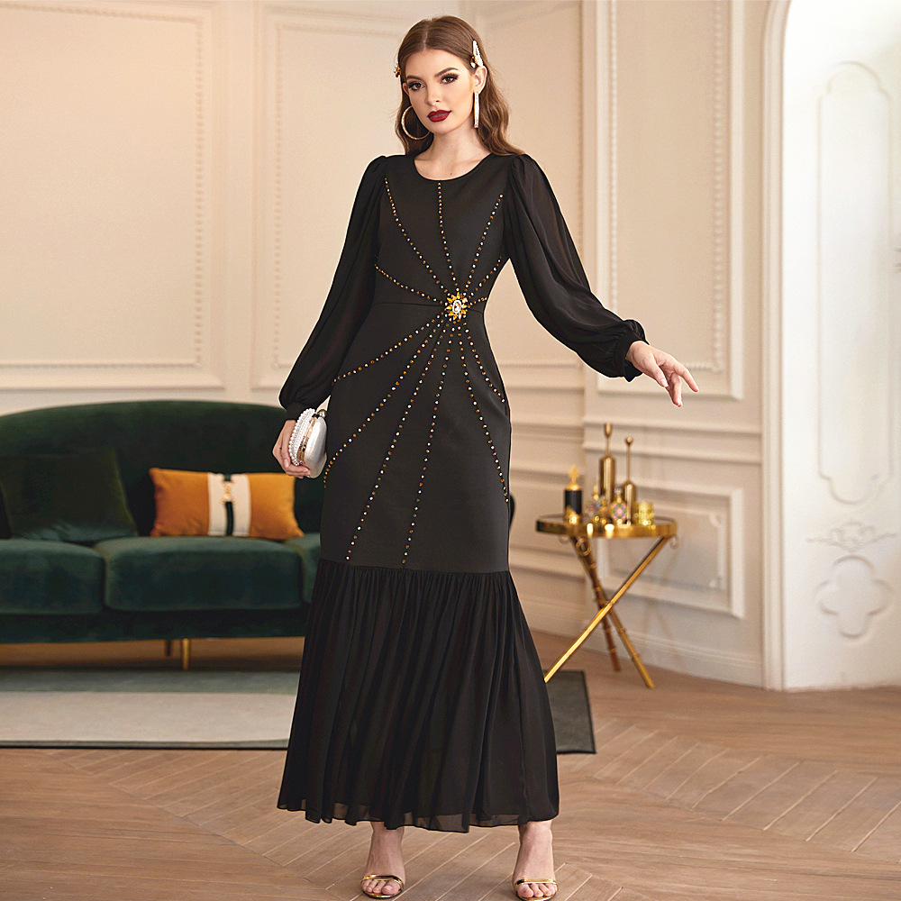 Muslim Women Modest Lady Skirt Dubai Maxi Dresses Islamic Dubai Women's Abaya