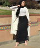 Summer New Muslim Lady Latest Design Color Fashion Sheath Dress Skirt