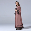 Hot Sale Foreign Trade Fashion Fashion Lace Long Dress Muslim Dubai Robe in Stock