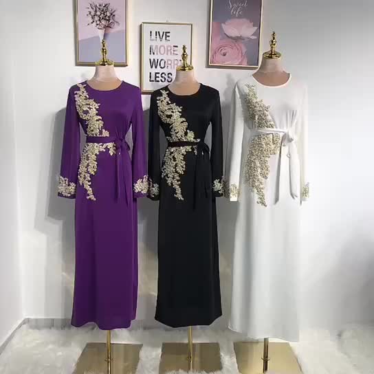 Plus Size Arabic Ladies Malaysia Modest New Muslim Maxi Dresses Designer Islamic Abaya