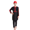  sportswear muslim modest islamic clothing fashion kids fabric 3 pieces swimwear full cover girl 2021 swimwear swimsuit burkini