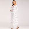 Explosive Muslim Women's Dress Cardigan Luxury Sequins Embroidery Lace Seamless Outer