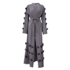 European And American Fashion Muslim Loose Cardigan Three-dimensional Flower Lace Robe