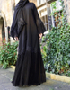 Fashion Classic Middle East Islamic Dubai Cardigan Robe Oman Pleated Sleeve 