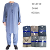 Linen Pakistan Men's Robe Wholesale Arabic Stand Collar Muslim Islamic Thobe