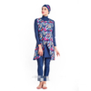 Muslim Hot-selling Four-piece Swimsuit Conservative Swimsuit Headscarf Cloak Beach Casual Clothing Printed Plus Size Swimsuit