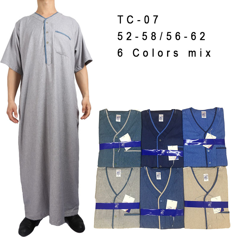 Wholesale Hot Sale Islamic Nigeria Middle East Arabic Men's Robe Muslim Thobe