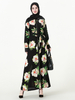 New Fashion Long Skirt Hui Nationality Saudi Arabia Fashion Muslim Robe Worship Service Full Button Lapel Cardigan