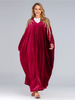 New Autumn and winter new luxury velvet car floral bat sleeve Muslim Arab Middle East robe