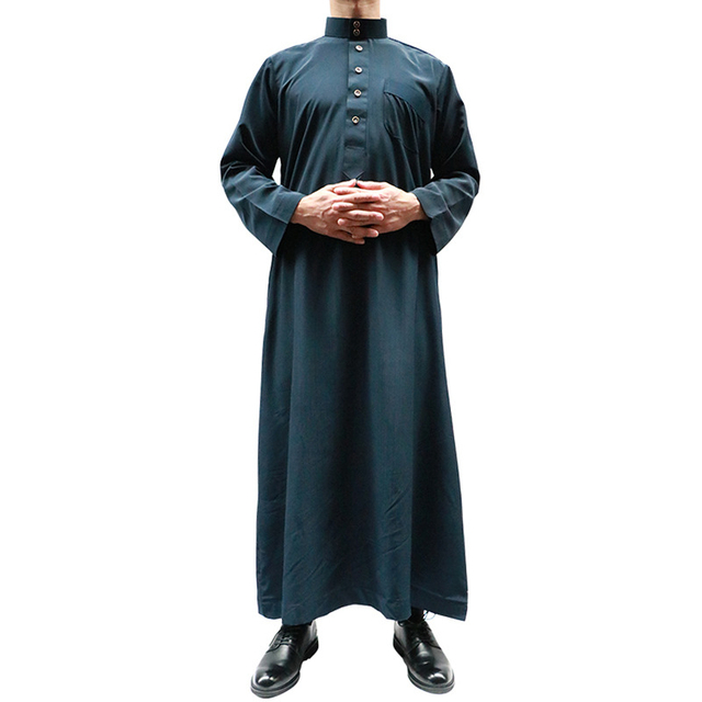 Wholesale Middle East Men's Arabic Islamic Qatar Nigeria Robe Muslim Thobe
