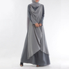 Arabic Plus Size Modest Fashion Loose Casual Kimono Islamic Robe Muslim Maxi Dresses Abaya