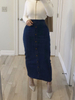 2022 Middle East Denim Modest Muslim Lady New Design Color Fashion Sheath Dress Ins Long Button Skirt