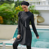 Beachwear Islamic Modest Swimming Long-sleeved Swimsuit Muslim Swimwear Burkini