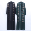Middle East sequin stitching cardigan Muslim women chiffon jacket with long sleeves