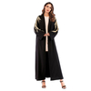 Middle East Foreign Trade Large Size Loose Lace Embroidery Beading Muslim Fashion Nida Robe Dress Female
