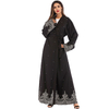 EBay Hot Sale Middle Eastern Muslim Long-sleeved Embroidered Beaded Robe Women Arab Long Cardigan