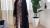 New Women's Leopard Print Stitching Fashion Abaya Cardigan Robe Kimono 