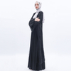 Nida Black Arabic Robe Cardigan Women Beaded Mesh Open Abaya