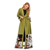New Ramadan Muslim Kimono Cardigan Robe Stitching Embroidery Turkish Islamic 