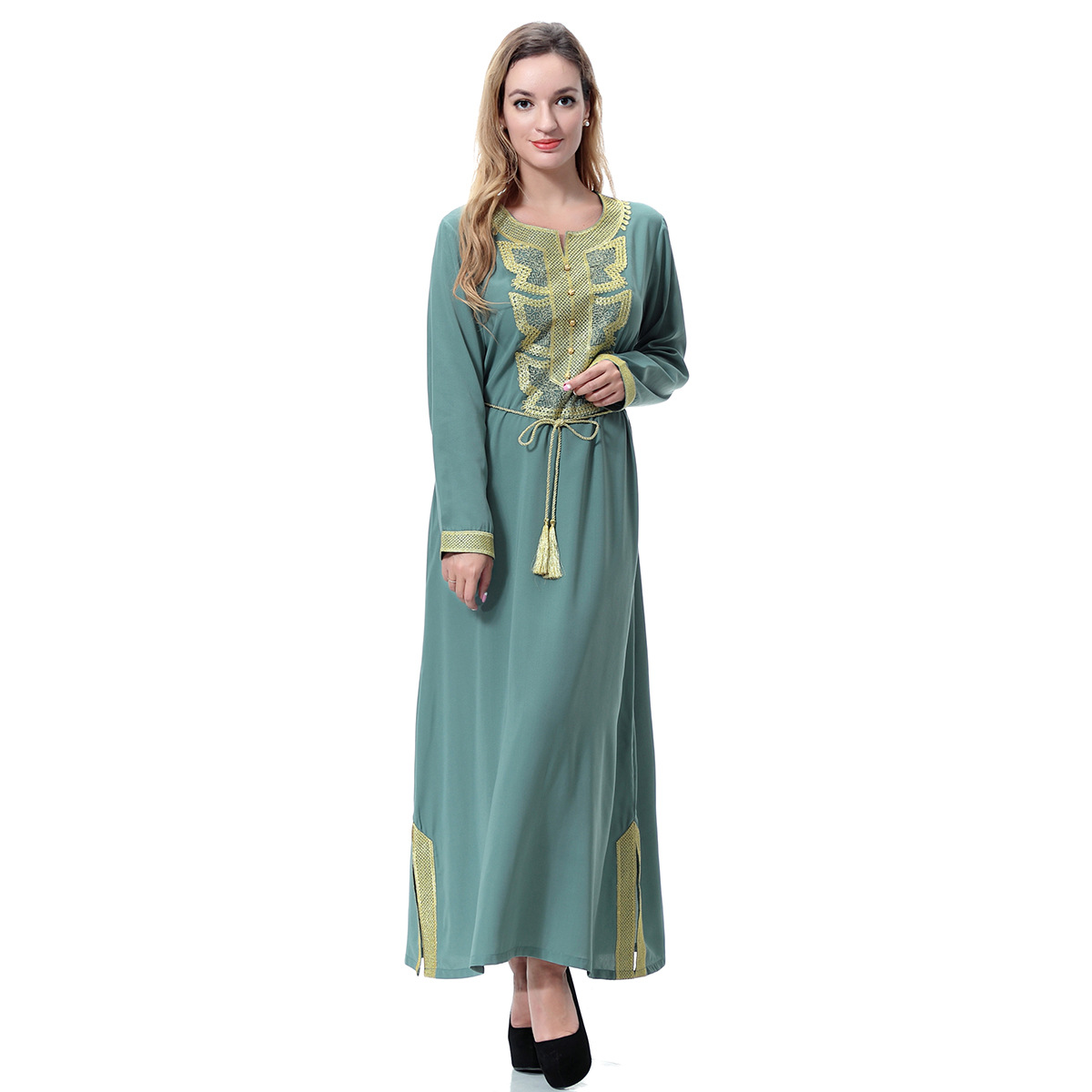  Kaftan Islamic Clothing Borka Embroidery Fashion Muslimah Muslim Dress Dresses Collection Fabric Shop Modest Baju Women Kurta Abaya