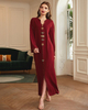 Muslim Dresses Modest Party Maxi Dress Handmade Women Islamic Dubai Fabric Dubai Clothing Abaya