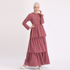 2022 Simple Women Muslim Dubai Ladies Pray Dresses Maxi Dresses Islamic Abaya