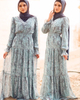 Printed Gown Style New Modest Fashion Fancy Kimono Muslim Dubai Maxi Dresses Elegant Arabic Islamic Abaya