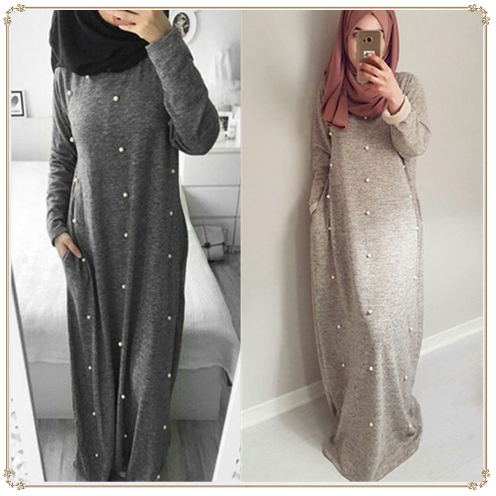 Arabic Muslim Dubai Ladies Pray Dresses for Eid Maxi Dresses Islamic Abaya