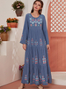  Modest Vetement Femme Prayer Clothes Women Borka Embroidery Vêtements Turkish Kebaya Maleisie Islamic Clothing Robe Femme Musulman Dubai Maxi Dress Open Abaya